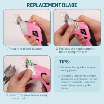 VLOXO Cordless Electric Scissors Powerful Shears for Crafts