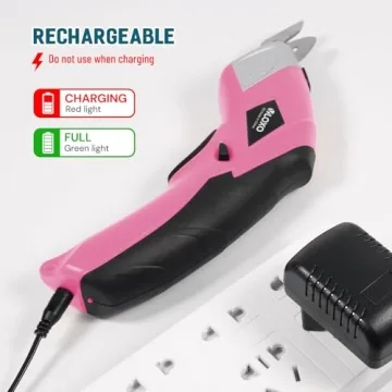 VLOXO Cordless Electric Scissors Powerful Shears for Crafts