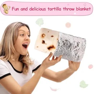 Mermaker Burritos Tortilla Throw Blanket 2.0 for All Ages