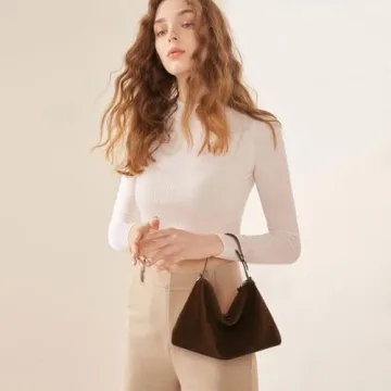 Stylish Genuine Leather Suede Hobo Bags for Women