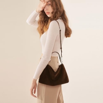 Stylish Genuine Leather Suede Hobo Bags for Women