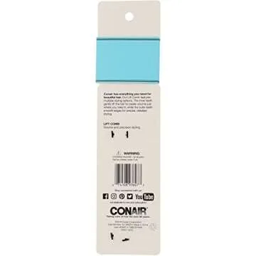 Durable Conair Lift & Tease Comb for Stylish Volume