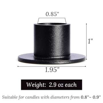 JONERAY 24 PCS Taper Candle Holders  for Dining Table Centerpiece, Wedding, Party Decor