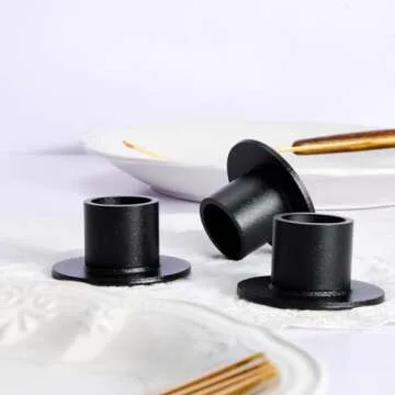 JONERAY 24 PCS Metal Taper Candle Holders for Decor