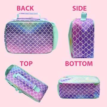 RLGPBON Insulated Kids Lunch Bag for School & Travel