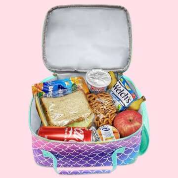 RLGPBON Insulated Kids Lunch Bag for School & Travel