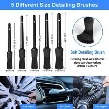 26Pcs Car Detailing Brush Set, Car Detailing Kit, Auto Detailing Drill Brush Set, Car Detailing Brushes, Car Buffing Sponge Pads Kit,Car Accessories,Car Cleaning Tools Kit for Interior,Exterior,Wheels