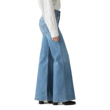 Levi's Women's Ribcage Bell Bottom Jeans - Vintage Charm Redefined!