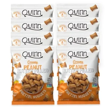 Quinn Gluten Free Peanut Butter Filled Pretzel Nuggets - Healthy Snack with Real Ingredients, 11oz (...