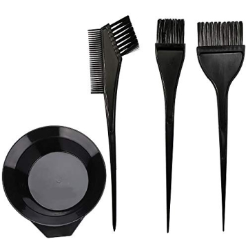 Moonmini Hair Dye Color Brush and Bowl Set - 4Pcs