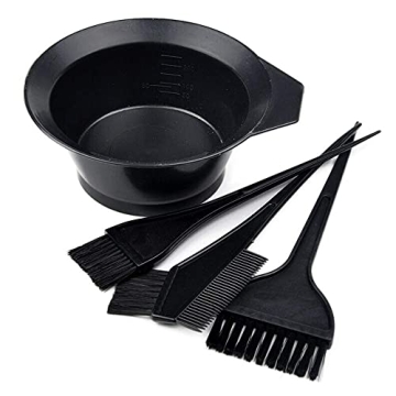 Moonmini Hair Dye Brush and Bowl Set - 4Pcs Essential Kit