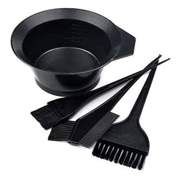 Moonmini Hair Dye Brush and Bowl Set - 4Pcs Essential Kit