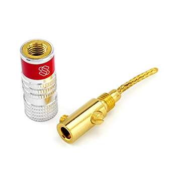 Sewell Silverback Flex Pin Connectors, for Spring-Loaded Inputs, 6 Pairs (SW-30006-6)