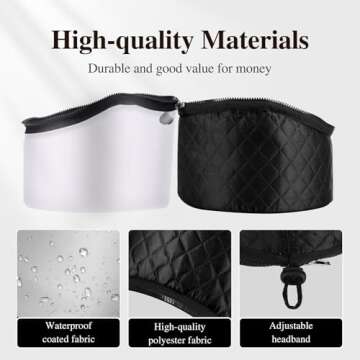 Heat Cap for Deep Conditioning: 10-Level Heats Up Quickly 3 Time Settings Hair Steamer for Natural Hair Home Use Thermal Steam Cap for Black Hair Portable Heating Caps for Hair Treatment