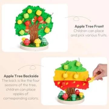 Woodtoe Apple Picking Toy - Montessori Educational Toy