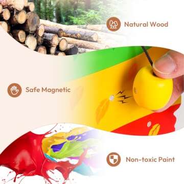 Woodtoe Apple Picking Toy - Montessori Educational Toy