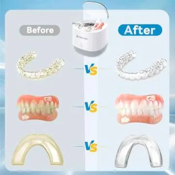 Exluvon Ultrasonic Retainer Cleaner for Dental Hygiene
