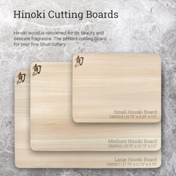 Shun Medium Hinoki Cutting Board for Kitchen Use