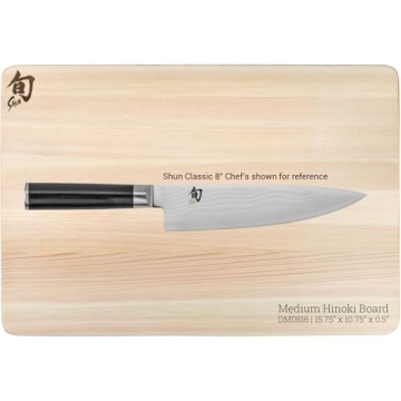 Shun Medium Hinoki Cutting Board for Kitchen Use