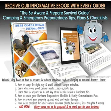 WaterStorageCube Collapsible Water Container for Adventures