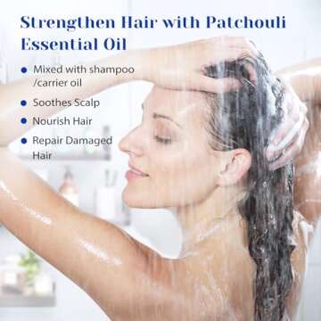 HIQILI Patchouli Essential Oil,100% Pure & Natural for Homemade Perfume, Sooth Skin, Nourish Hair, Relieve Stress at Home with Diffuser, Gift for Hippie Friend -100ML