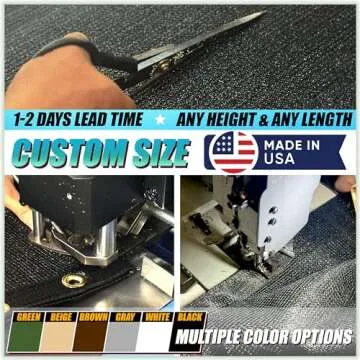 ColourTree 6' x 25' Green Fence Screen Privacy Screen - Commercial Grade 170 GSM - Heavy Duty - 3 Ye...