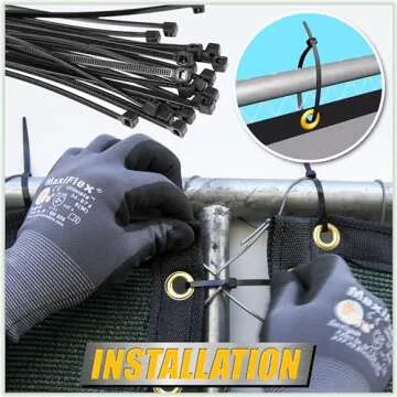 ColourTree 6' x 25' Green Fence Screen Privacy Screen - Commercial Grade 170 GSM - Heavy Duty - 3 Years Warranty - Cable Zip Ties Included