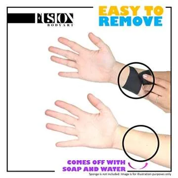 FUSION BODY ART Professional Face Painting Palette – Mermaids & Unicorns | Safe Non-Toxic Makeup Face Paint Kit for Kids | Girl Rainbow Designs - Glow in The Dark Black light – Cosplay & Art Supplies