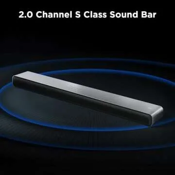 TCL S4BH 2.0 Channel Sound Bar with Dolby Atmos and Bluetooth