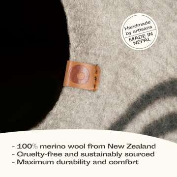 MEOWFIA Cat Cave - Handmade Merino Wool Cat Bed