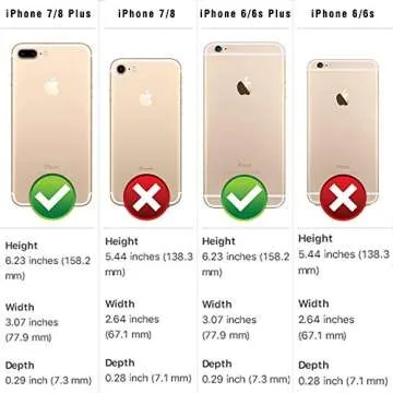 SafeSleeve EMF Protection Anti Radiation iPhone Case: iPhone 8 Plus, iPhone 7 Plus & iPhone 6 Plus RFID Card Holder Blocking Wallet Cell Phone Case for Women & Men (Genuine Leather)