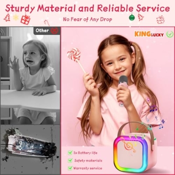 Kinglucky Mini Karaoke Machine for Kids and Adults