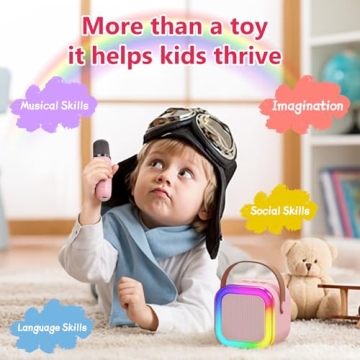 Kinglucky Mini Karaoke Machine for Kids and Adults