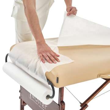 Master Massage Disposable Non-Woven Massage Table Roll - Premium Hygiene & Convenience