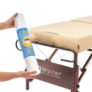 Master Massage Non-Woven Massage Table Roll - Professional Hygiene