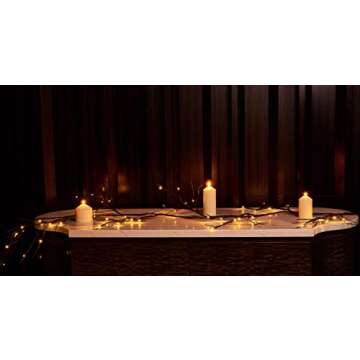 Hairui Mossy Garland Lights 6FT 48 LED Battery Operated Lighted Twig Vine with Timer for Halloween Christmas Party Decoration Indoor Outdoor Use