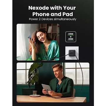 UGREEN 45W USB C Charger, Nexode 2 Port GaN Foldable PPS Wall Charger Block Support Samsung Super Fast Charging 2.0 for Galaxy S24 Ultra/Note 20, iPhone 16/15/14, iPad, MacBook, Steam Deck (Black)