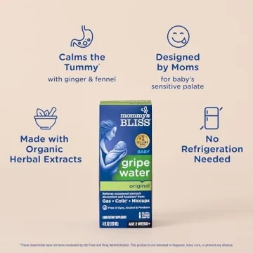 Mommy's Bliss Gripe Water Original for Infant Gas Relief, 4 Fl Oz