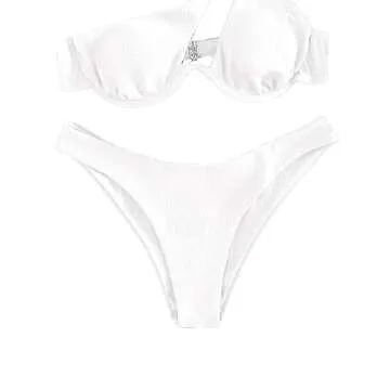 Stylish Lilosy Underwire Cutout Bikini Set for Women