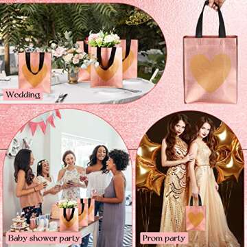 Heart Gift Bags - 24 Pcs Reusable for All Occasions