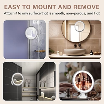 Venigo Upgraded 10x Magnifying Makeup Mirror with Lights