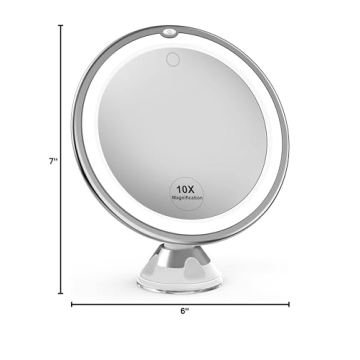 Venigo Upgraded 10x Magnifying Makeup Mirror with Lights