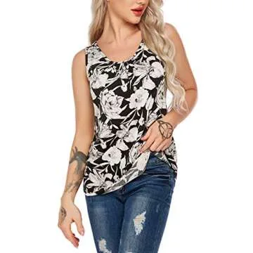 Mofavor Women's Floral Print T Shirt - Stylish & Comfortable