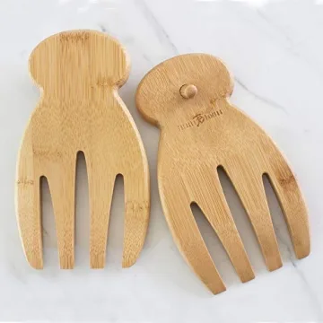 Stylish Totally Bamboo Salad Hands for Effortless Serving