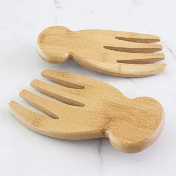 Stylish Totally Bamboo Salad Hands for Effortless Serving