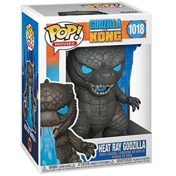 POP Godzilla vs Kong - Godzilla Heat Ray (Fire Breathing) Funko Pop! Vinyl Figure (Bundled with Compatible Pop Box Protector Case), Multicolor, 3.75 inches
