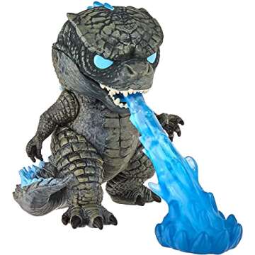 POP Godzilla vs Kong - Godzilla Heat Ray (Fire Breathing) Funko Pop! Vinyl Figure (Bundled with Compatible Pop Box Protector Case), Multicolor, 3.75 inches