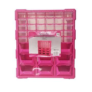 Original Pink Box 39-Drawer Organizer for Small Parts