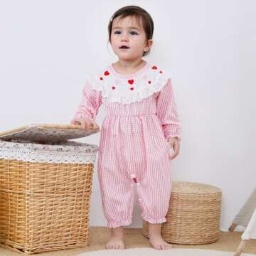 Shop Adorable Valentines Baby Girl Outfit for First Celebrations