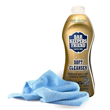 Black Swan Distributors - Bar Keeper's Friend Soft Cleanser (26 oz) & Non-Abrasive, Washable Microfi...